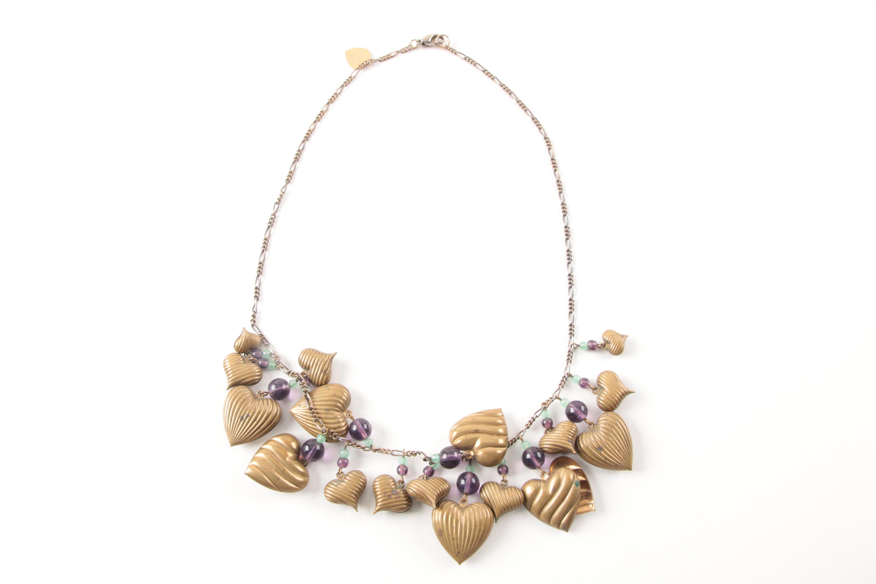 Gold-Tone Glass Bead Necklace Assortment