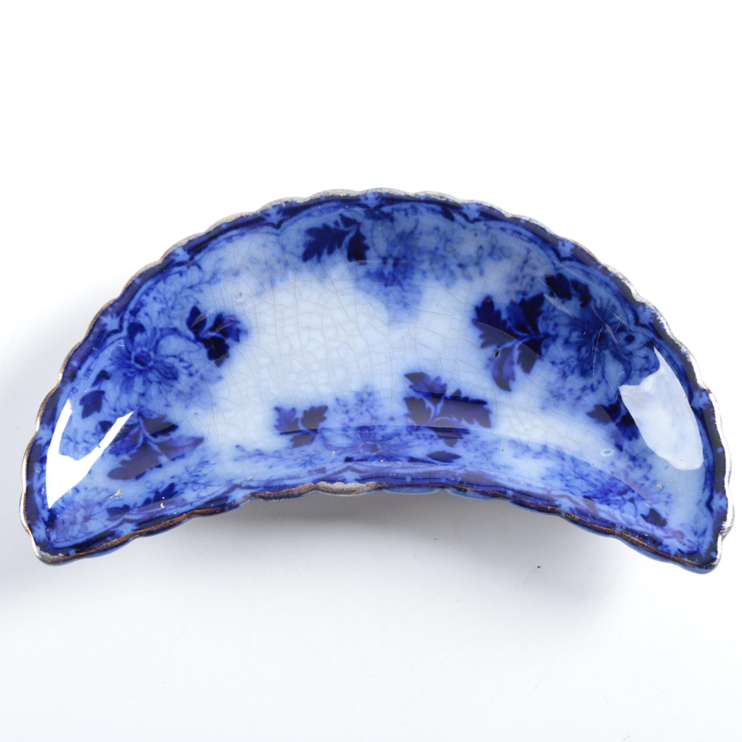 Antique Mercer Pottery Crescent Salad Plates