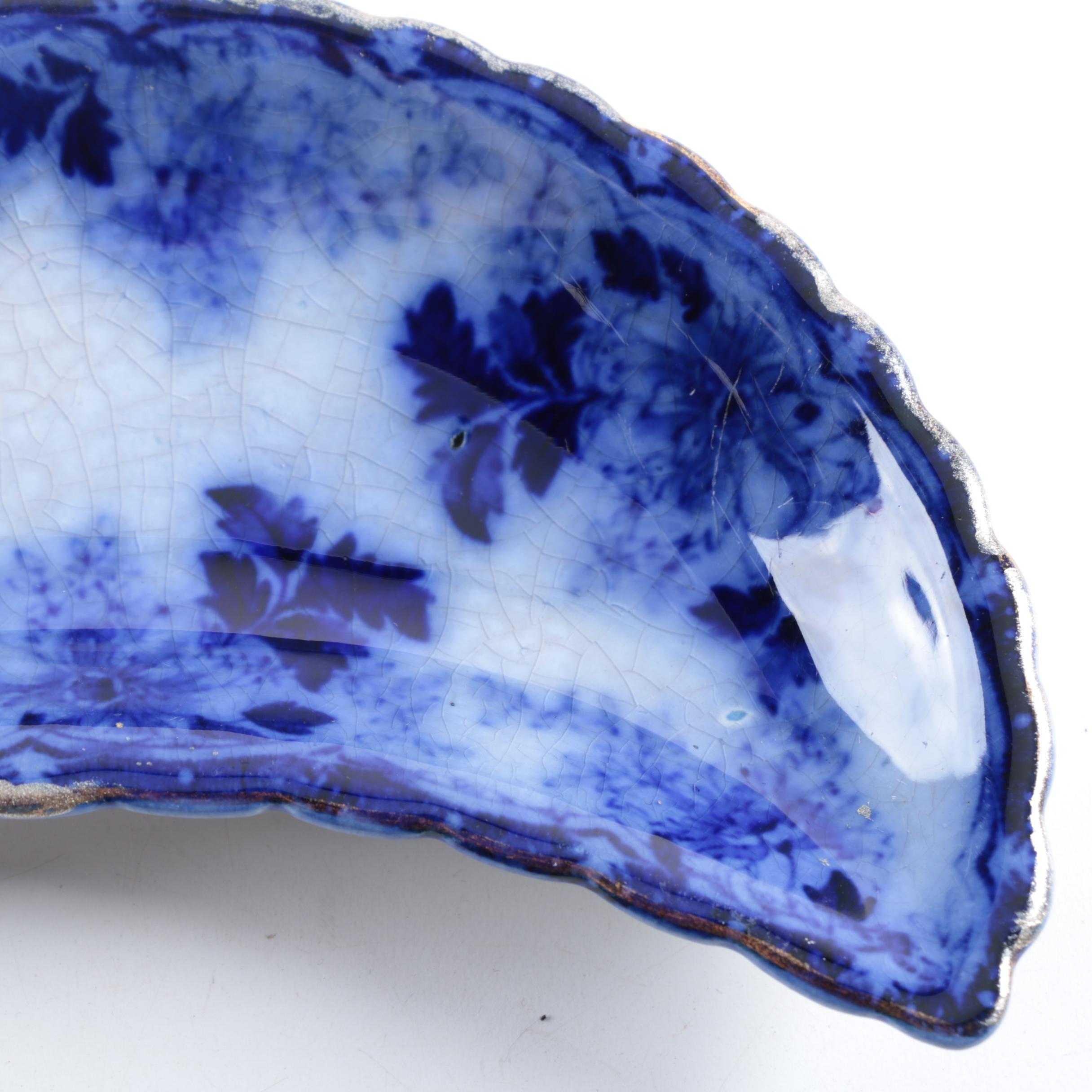 Antique Mercer Pottery Crescent Salad Plates