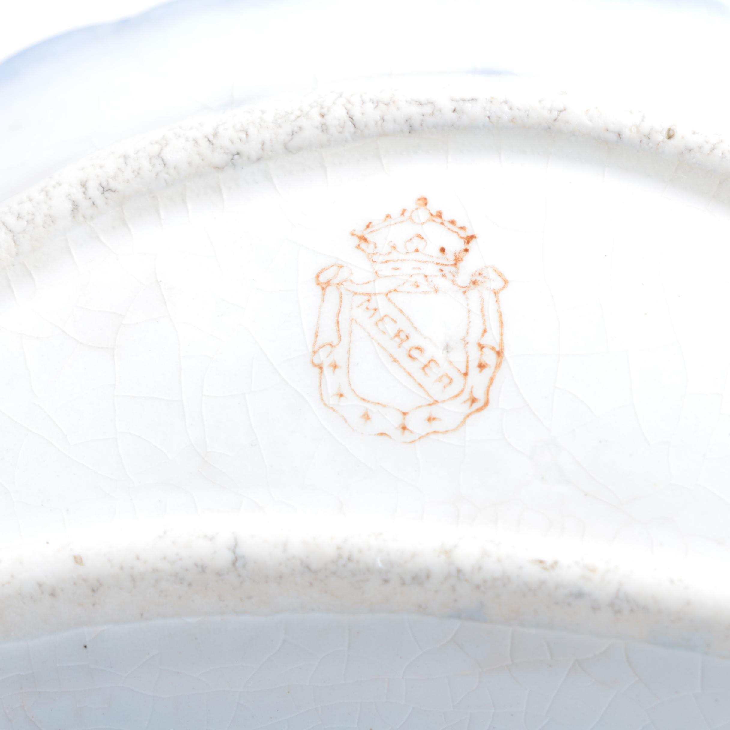 Antique Mercer Pottery Crescent Salad Plates