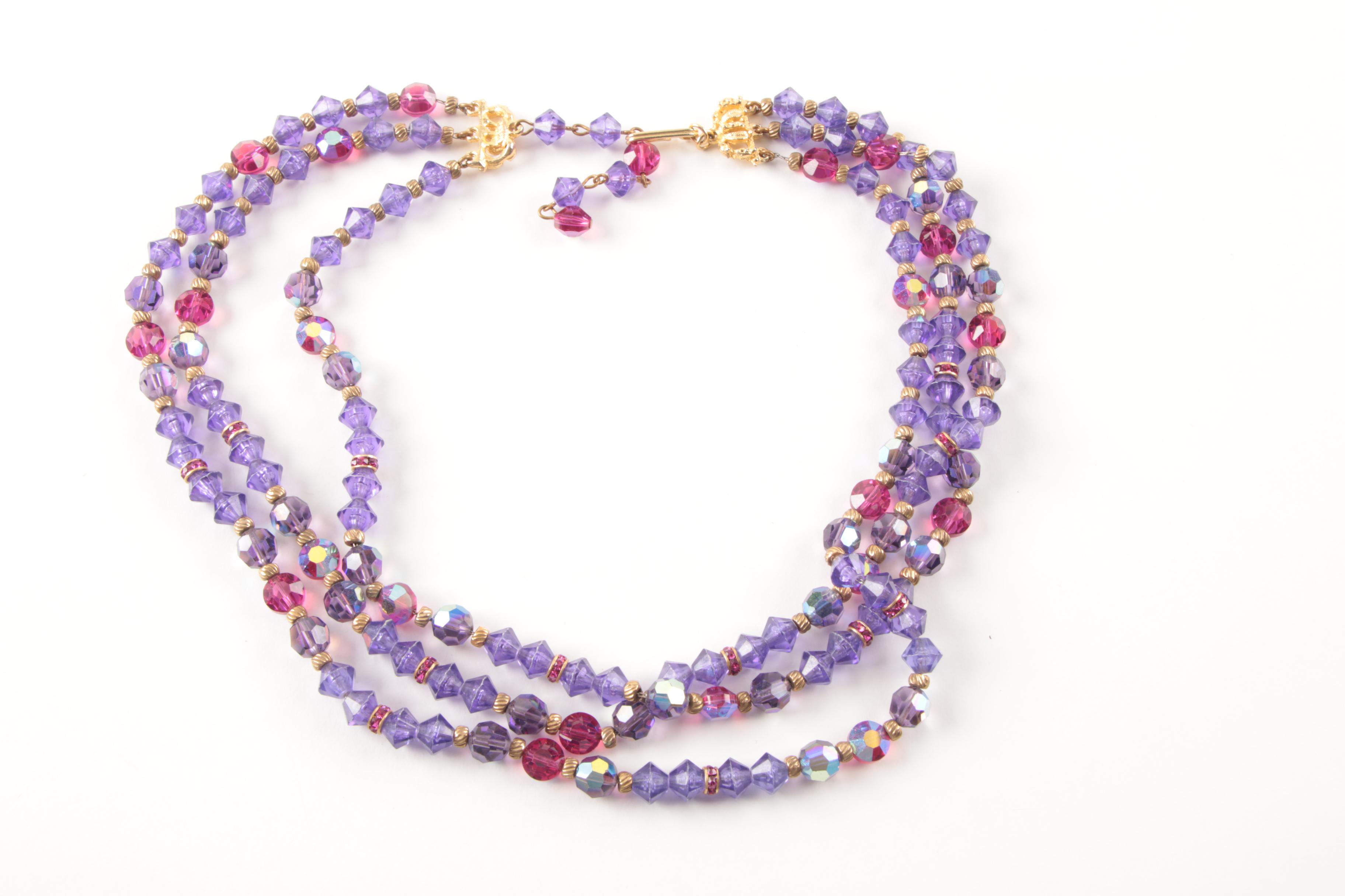 Trio of Beaded Necklaces Including Trifari