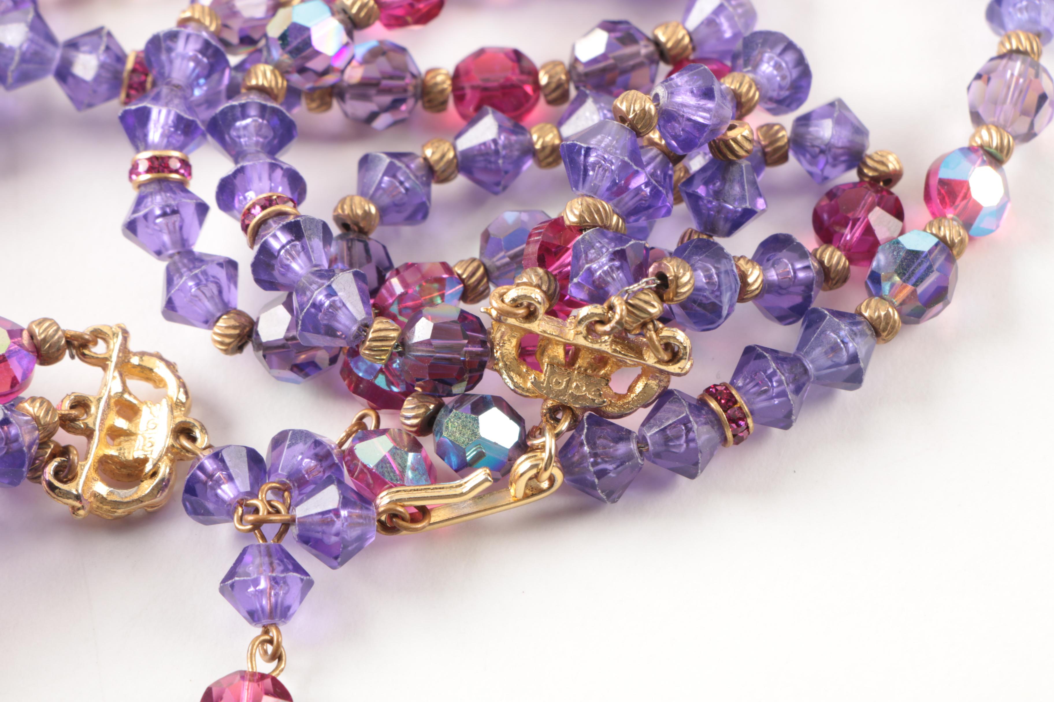 Trio of Beaded Necklaces Including Trifari