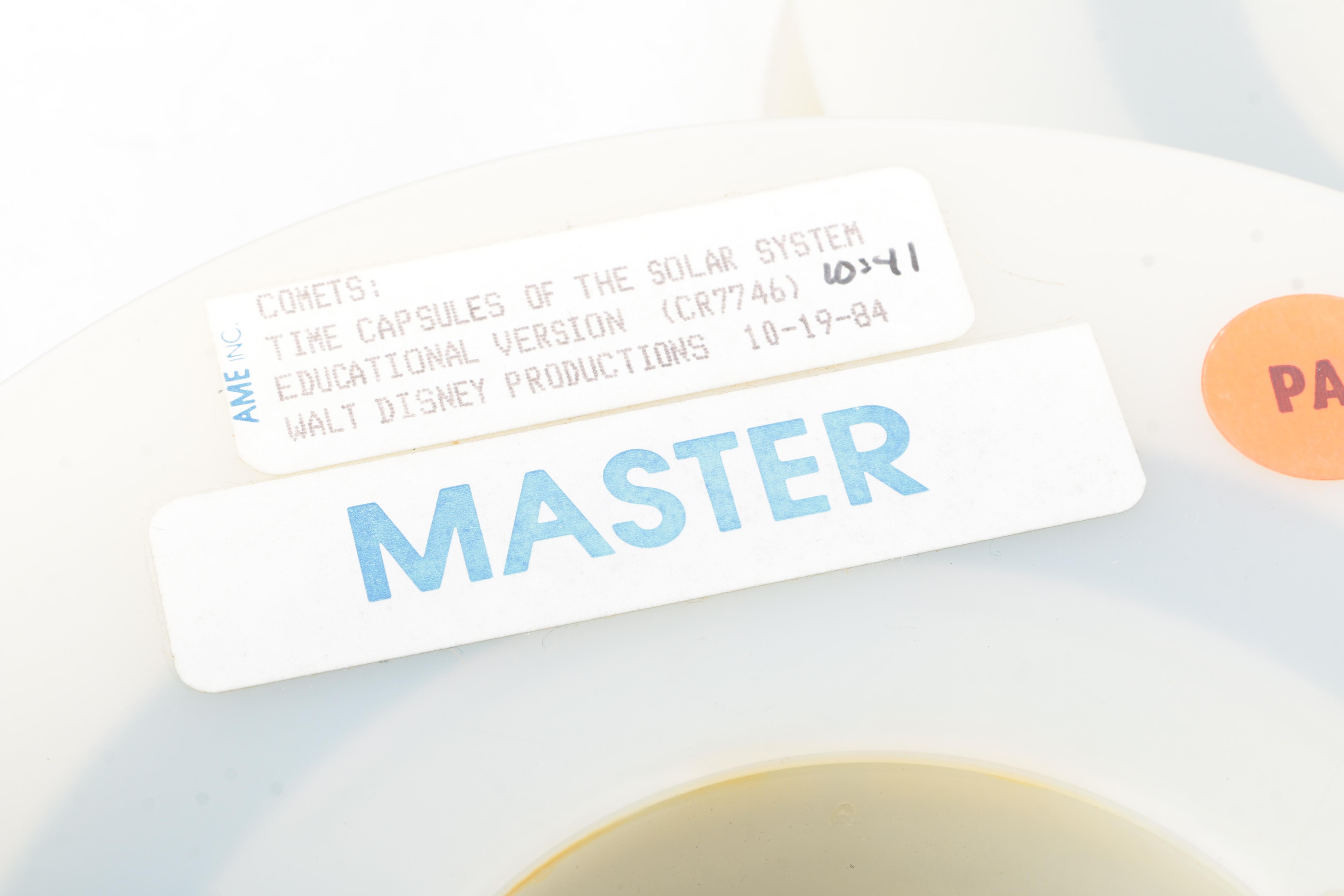 Vintage Film Reels, Including Walt Disney's "Comets"