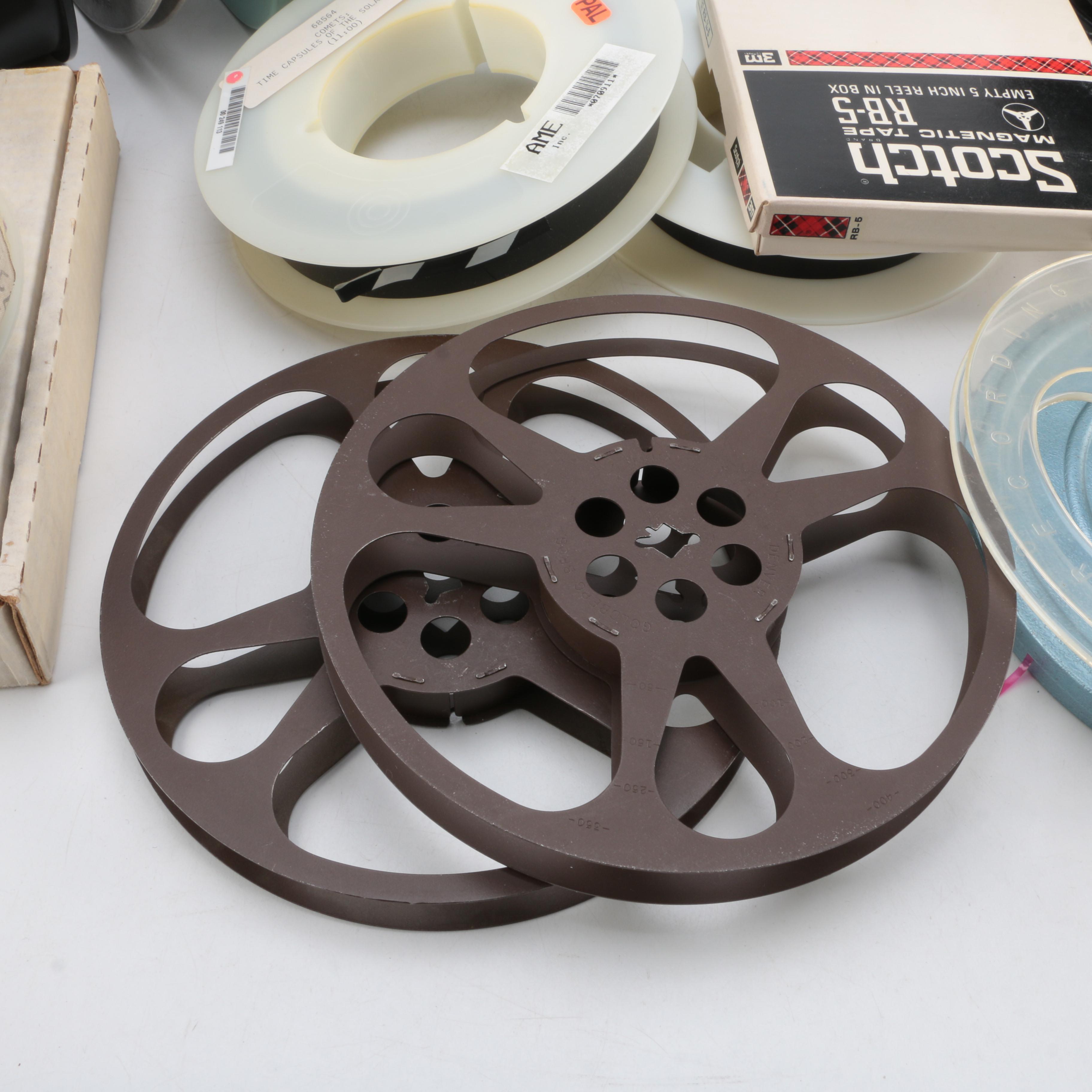 Vintage Film Reels, Including Walt Disney's "Comets"