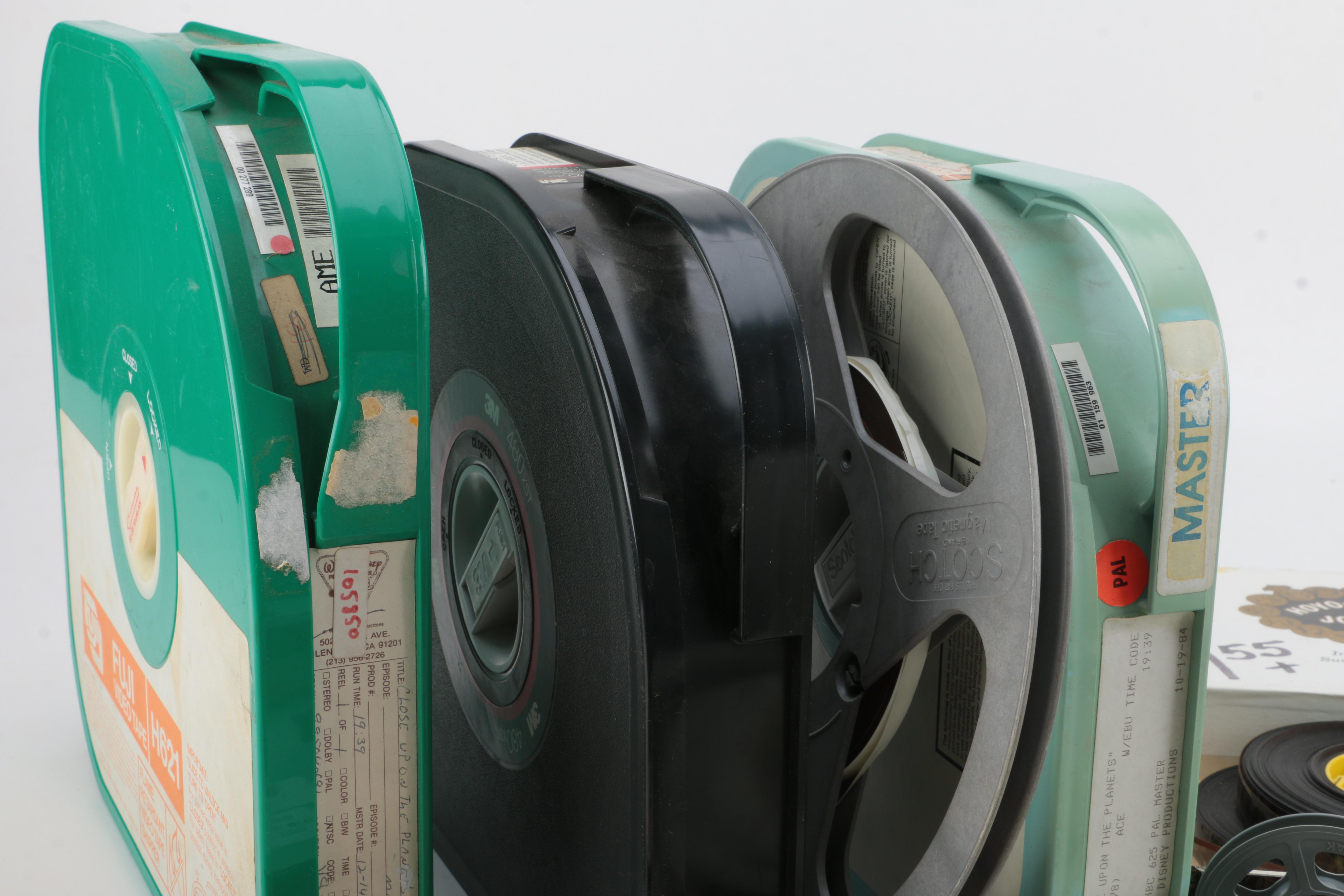 Vintage Film Reels, Including Walt Disney's "Comets"