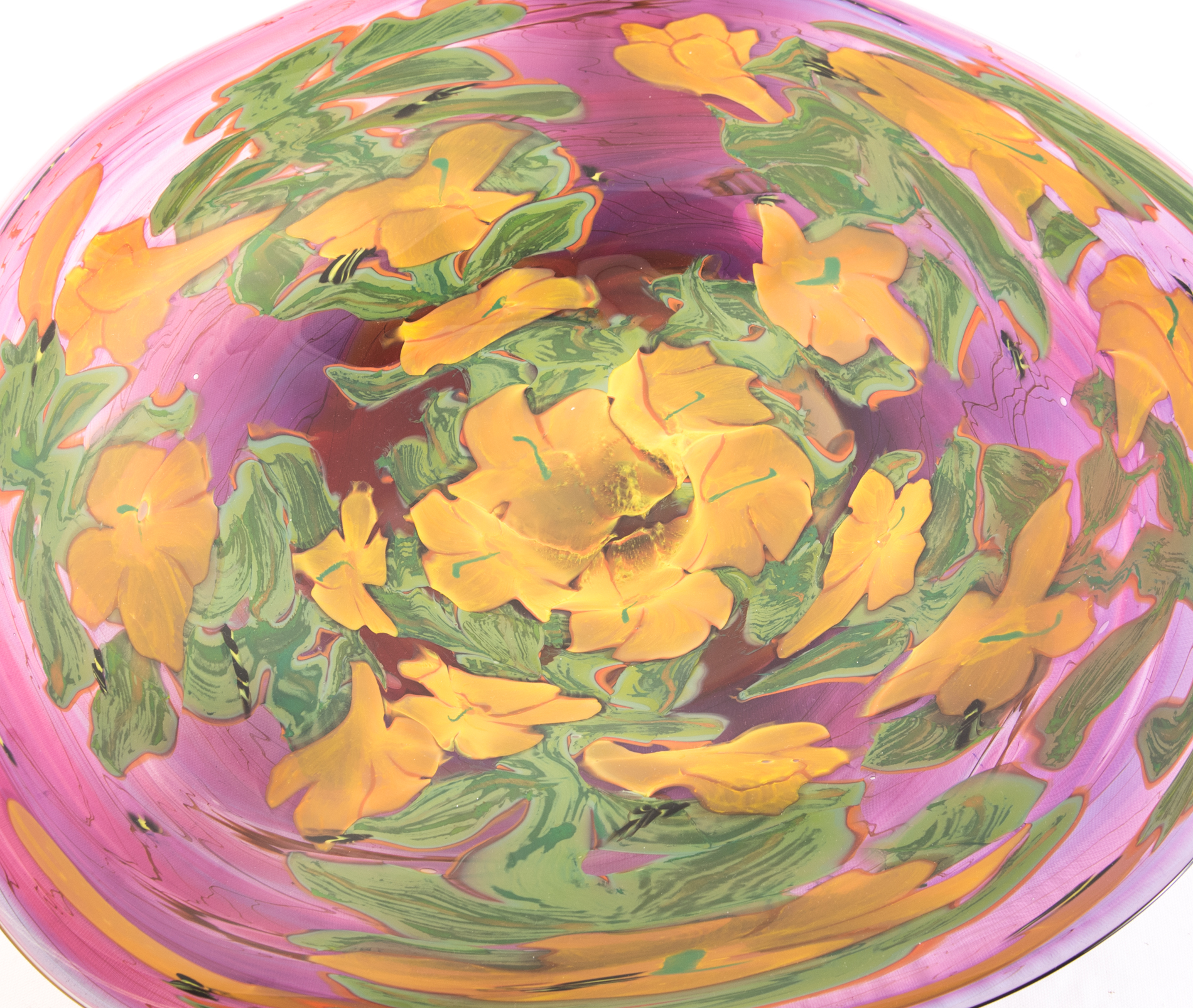 Rick & Valerie Beck Art Glass Centerpiece Bowl