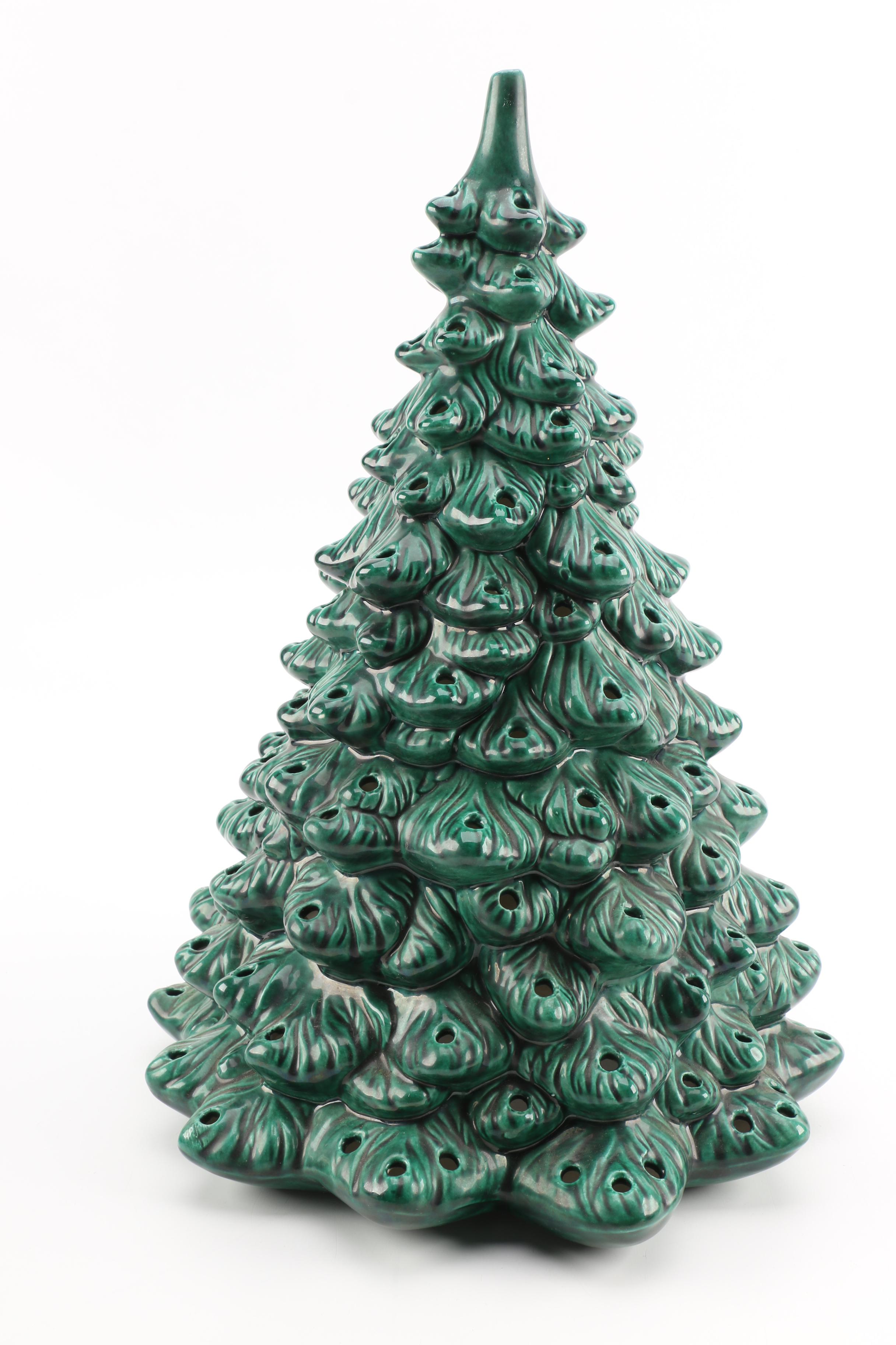 Ceramic Christmas Tree and Accessories