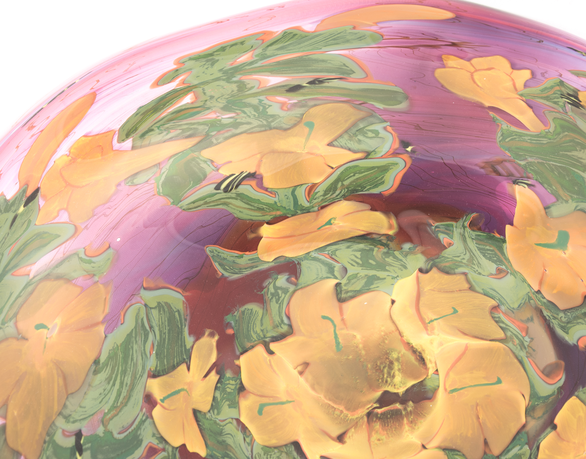 Rick & Valerie Beck Art Glass Centerpiece Bowl