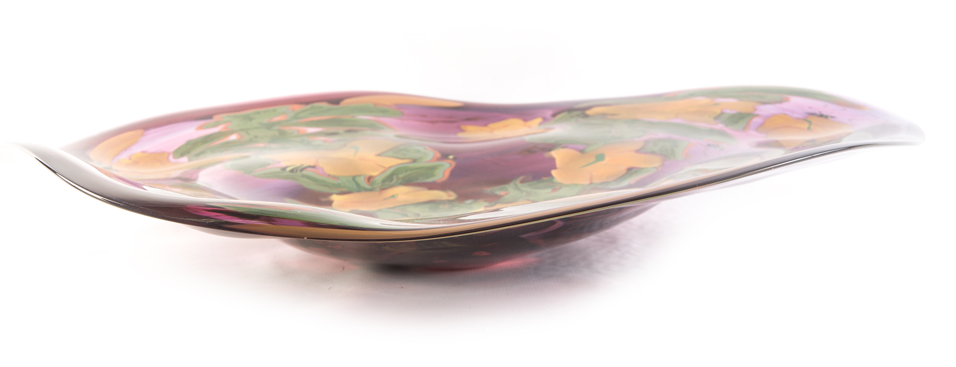 Rick & Valerie Beck Art Glass Centerpiece Bowl