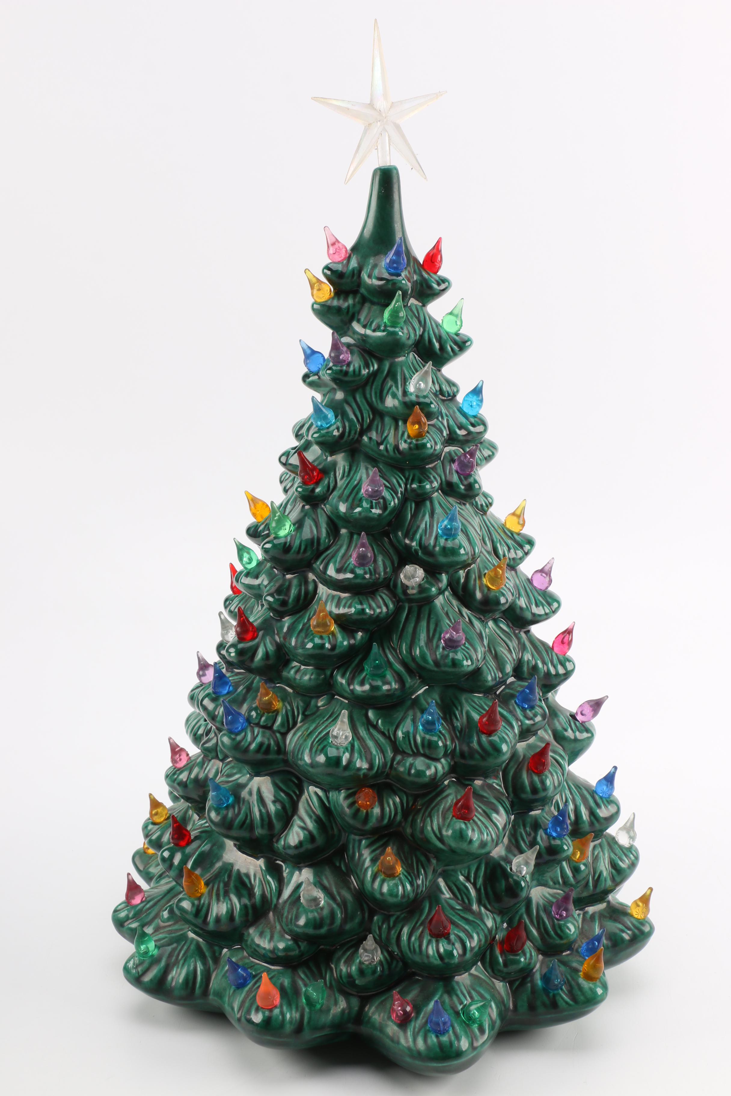 Ceramic Christmas Tree and Accessories