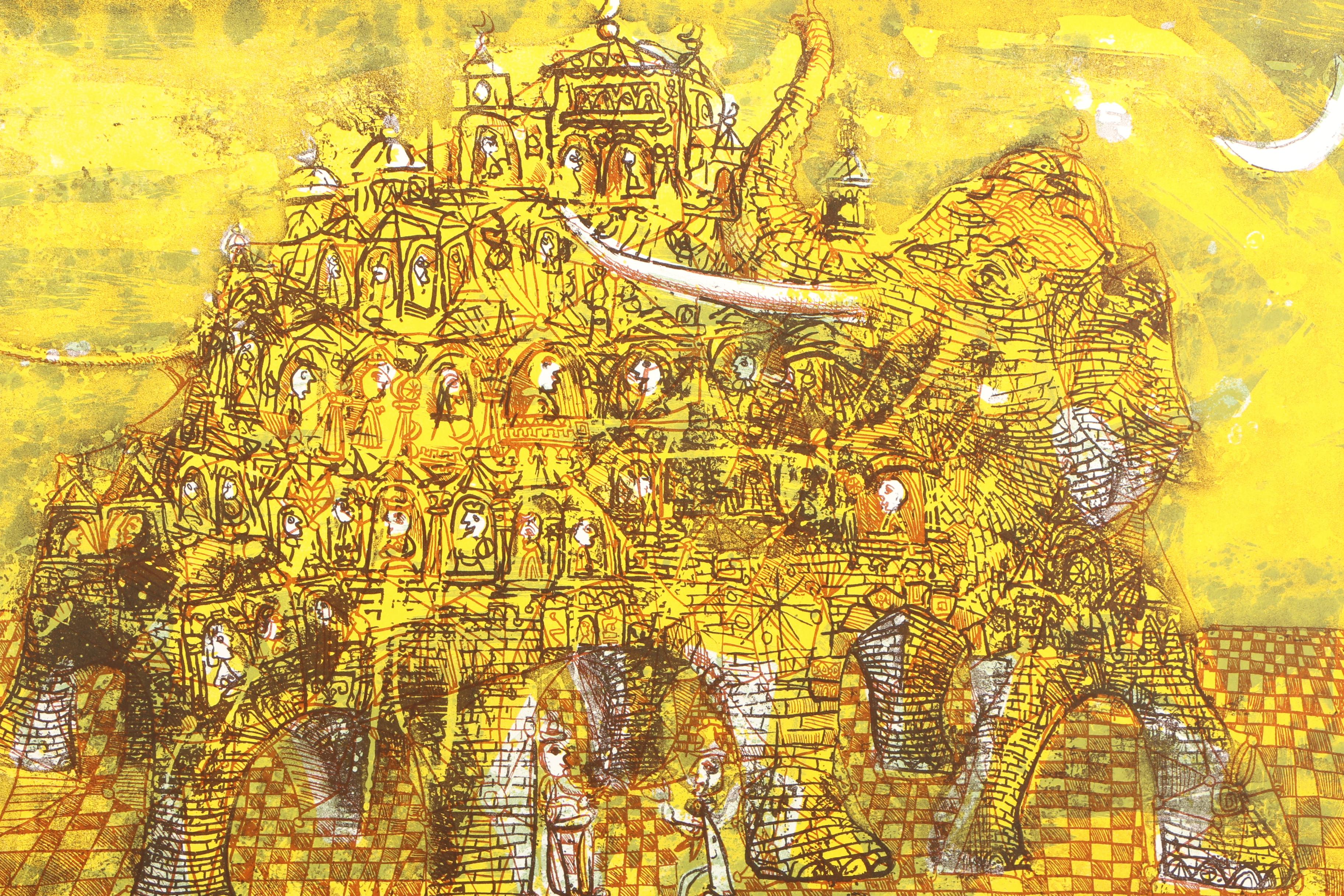 1963 Zev Daniel Harris Limited Edition Lithograph