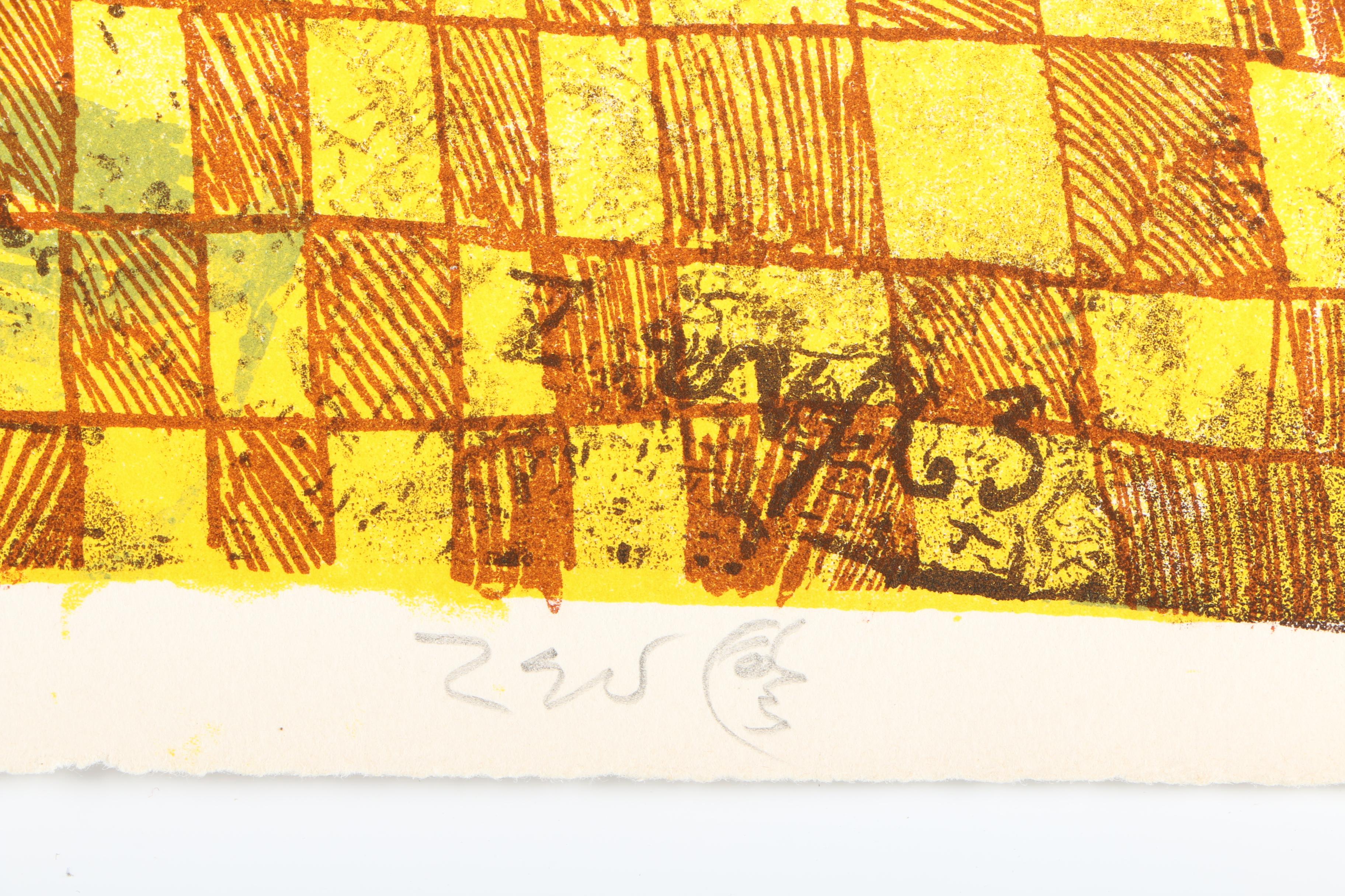 1963 Zev Daniel Harris Limited Edition Lithograph