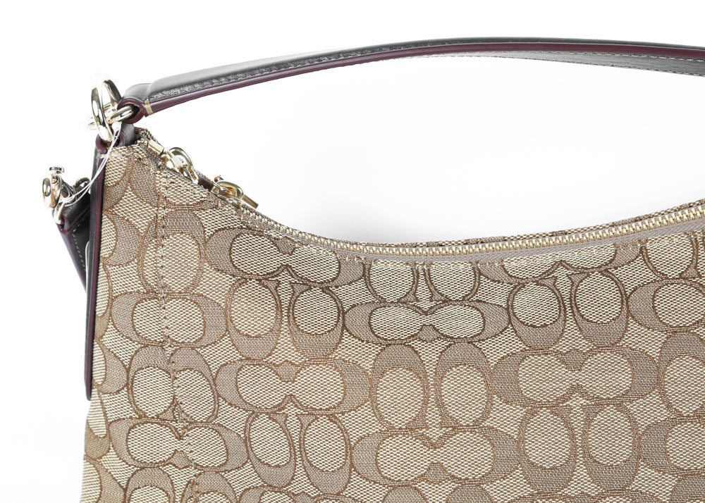 Coach Outline Signature East/West Celeste Convertible Hobo Bag