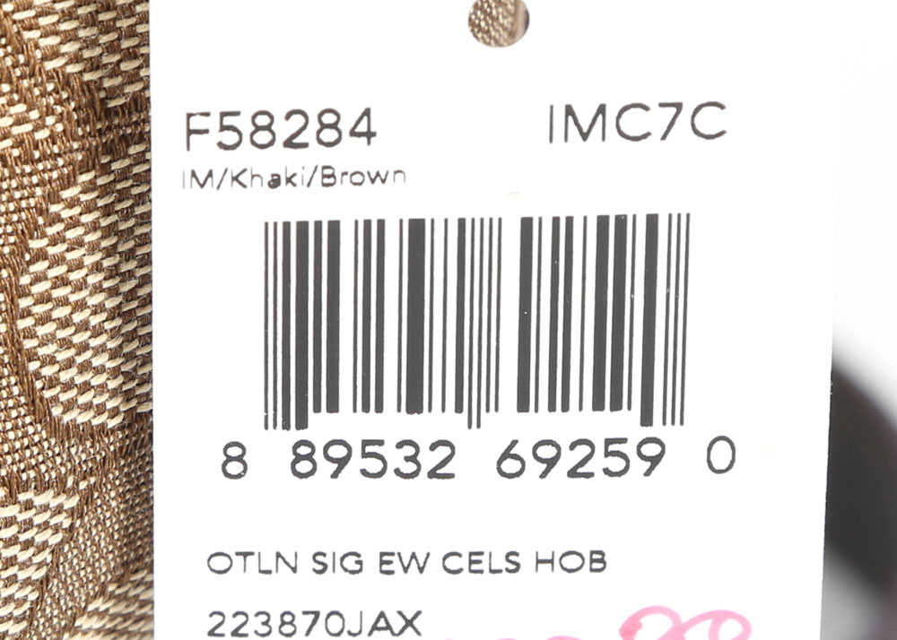 Coach Outline Signature East/West Celeste Convertible Hobo Bag