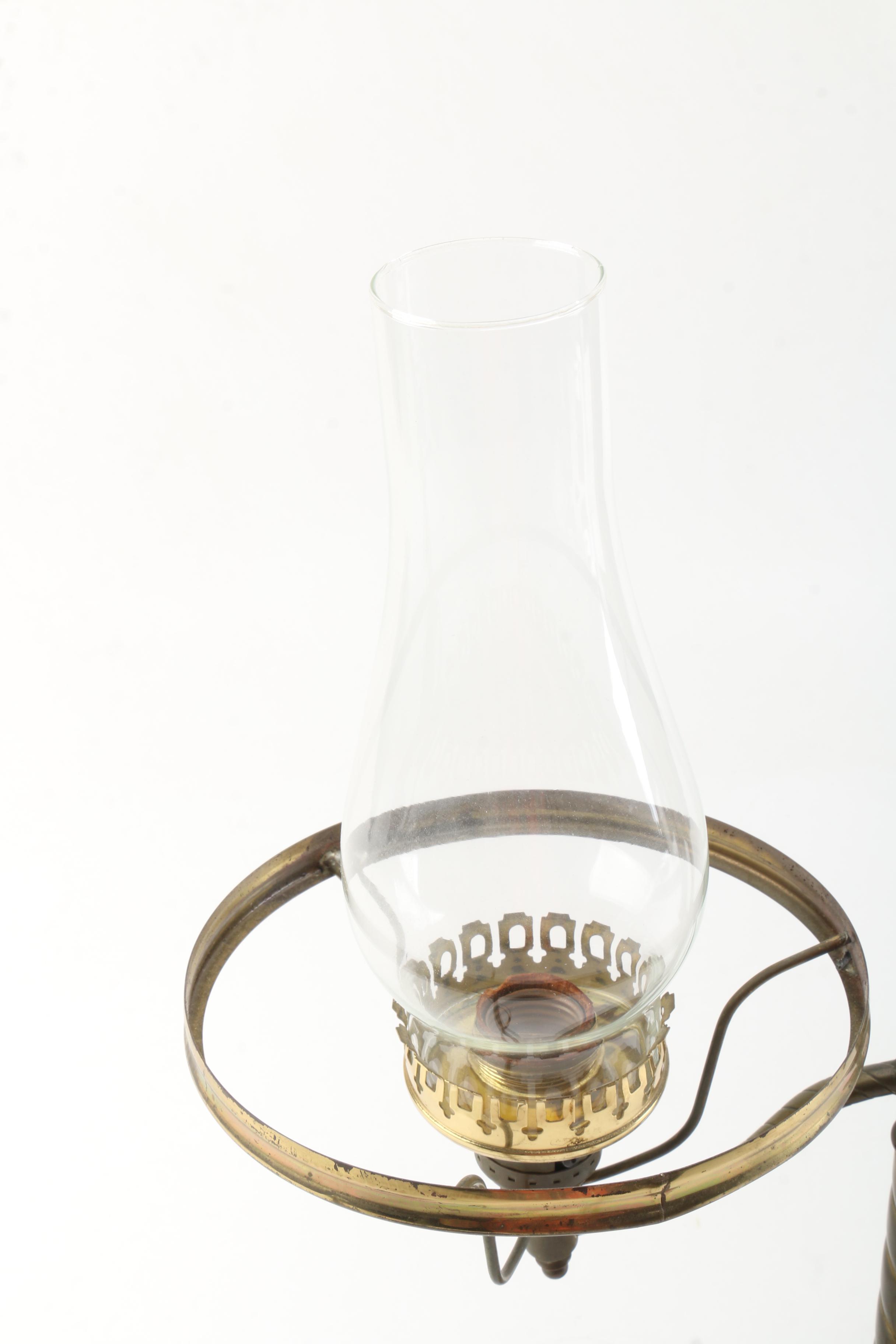 Vintage Converted Student Oil Lamp