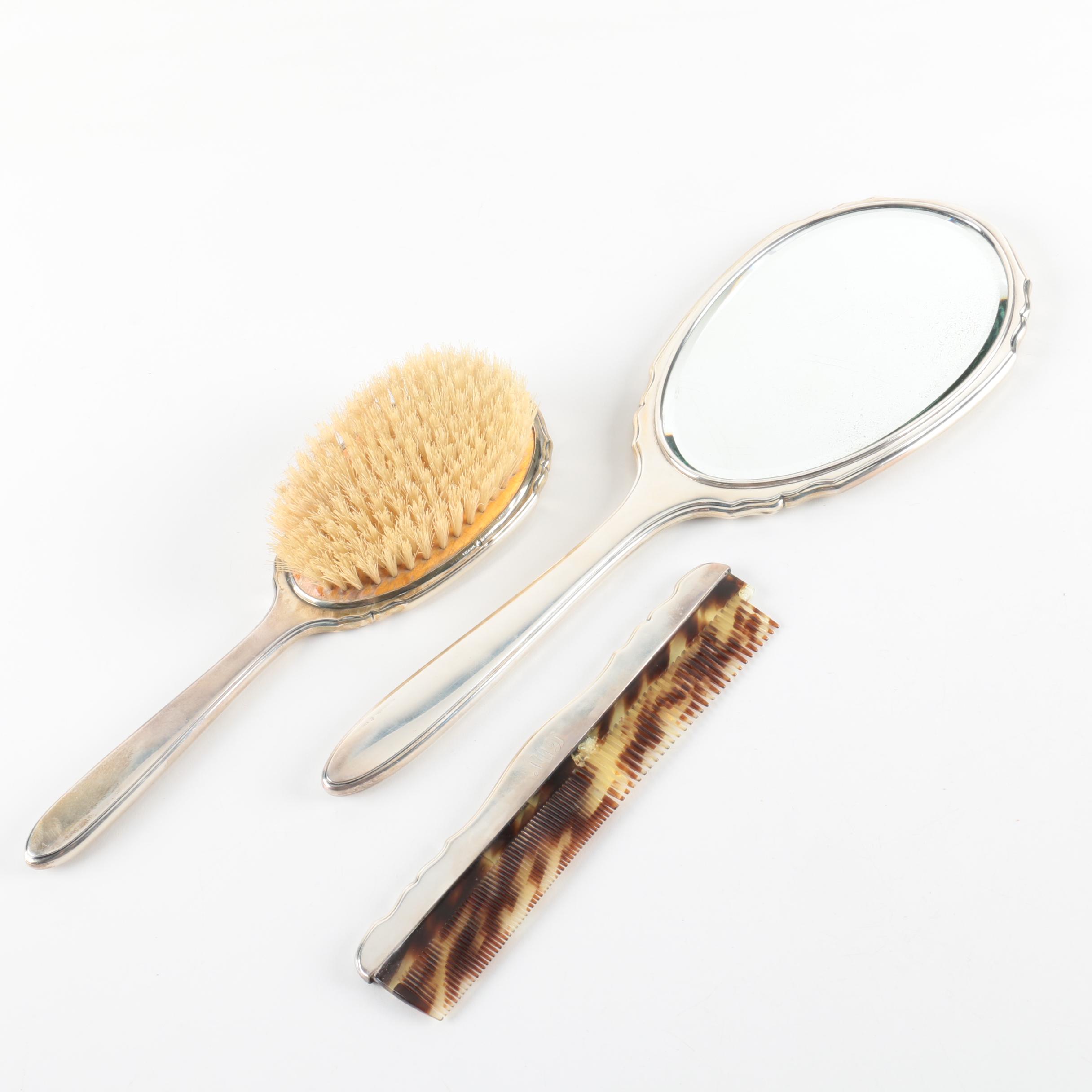 International Silver Co. Sterling Silver Handled Vanity Set