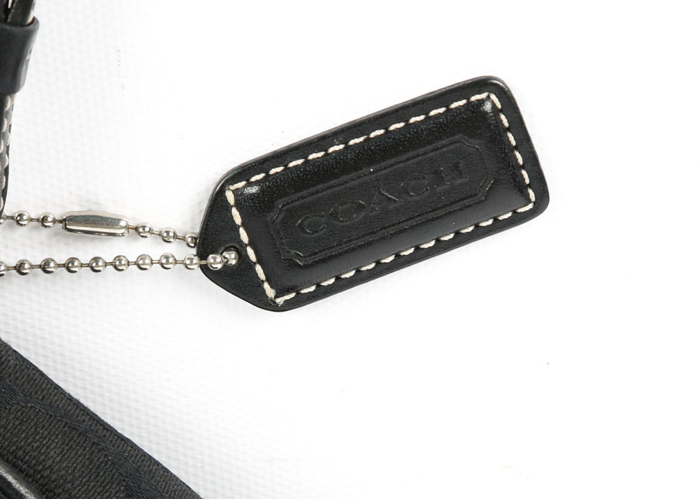 Coach Signature Canvas Soho Black Duffel and Wristlet