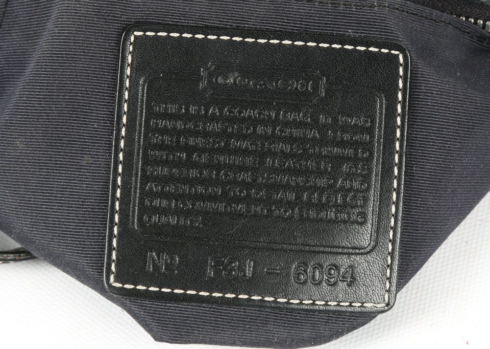 Coach Signature Canvas Soho Black Duffel and Wristlet