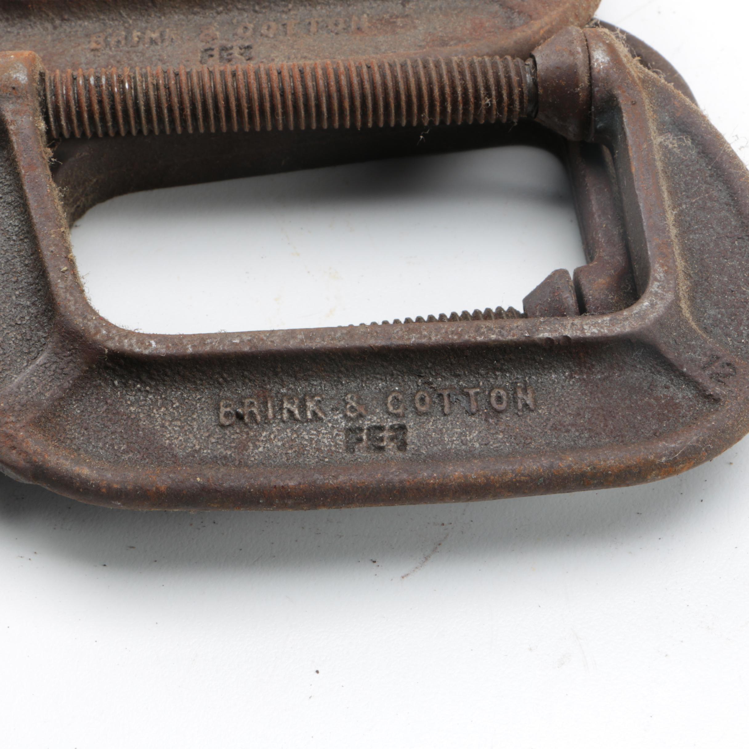 Collection of Wood Working Tools, Clamps Including Black & Decker Planer