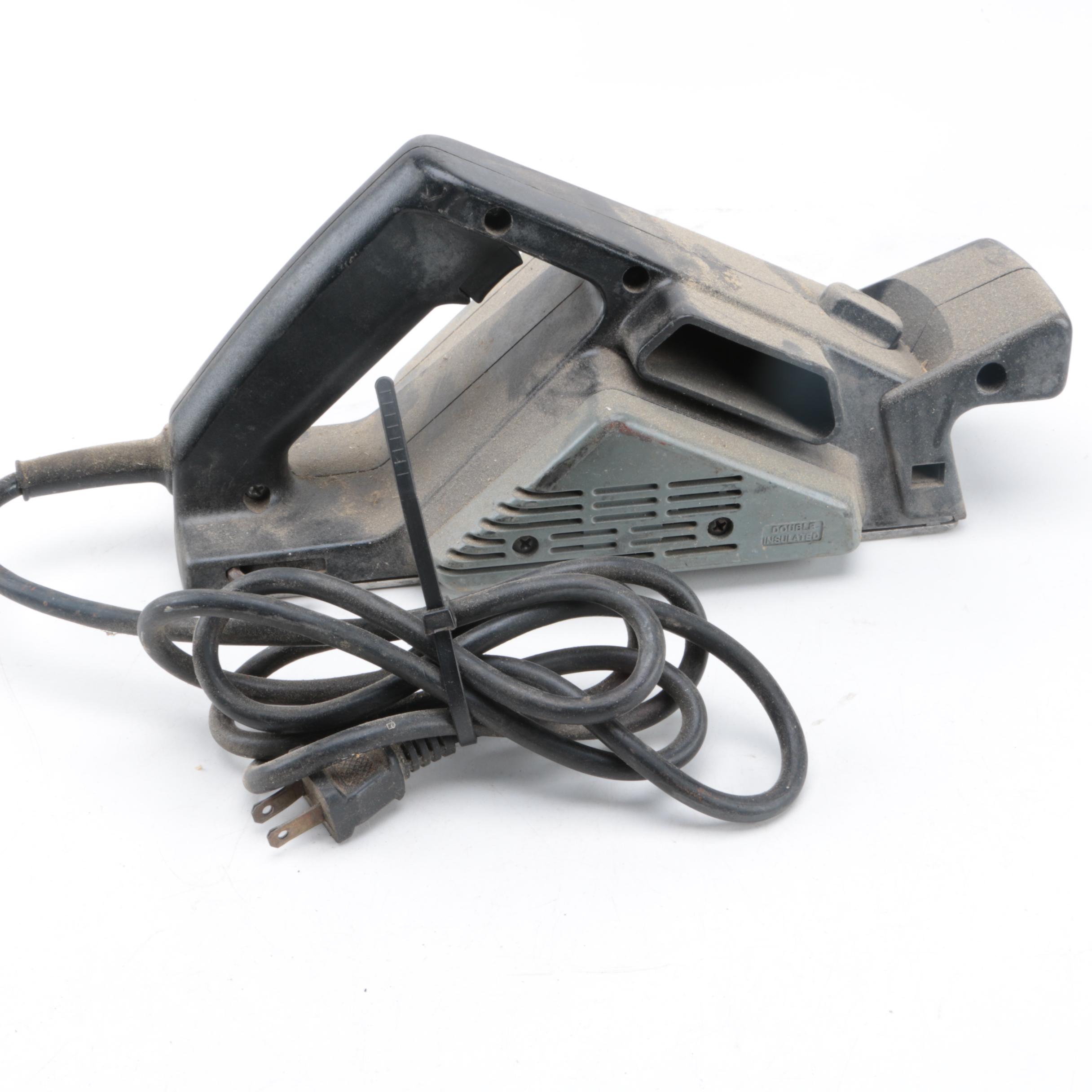 Collection of Wood Working Tools, Clamps Including Black & Decker Planer