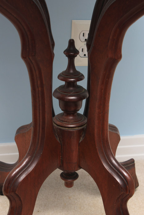 Victorian Oval Marble Top Table