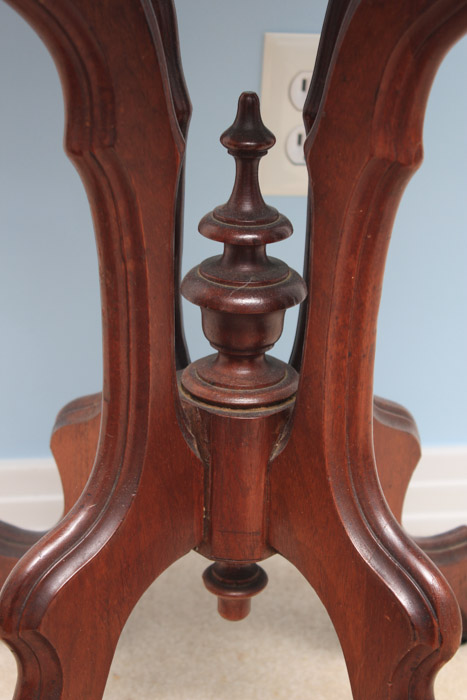 Victorian Oval Marble Top Table