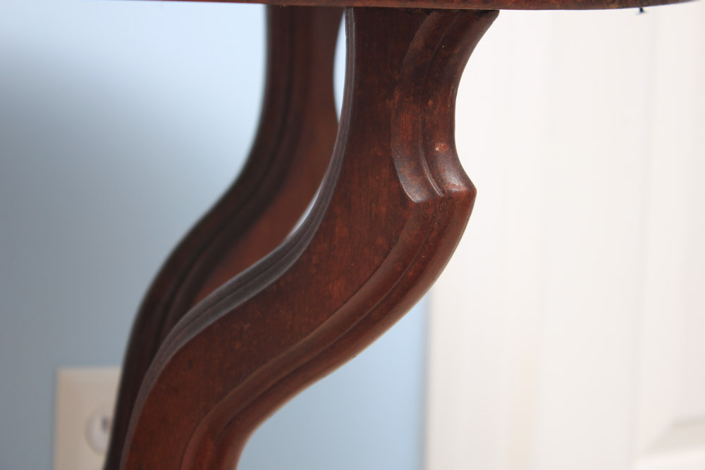 Victorian Oval Marble Top Table