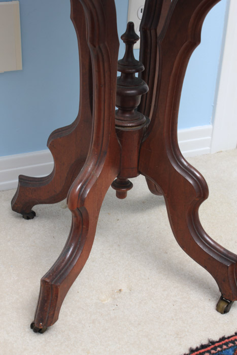Victorian Oval Marble Top Table