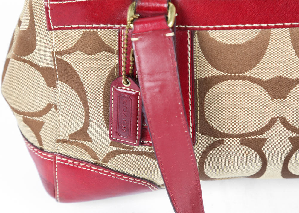 Coach Hampton Signature Carryall and Wallet