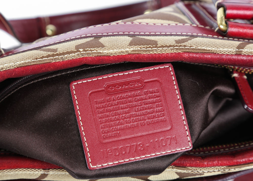 Coach Hampton Signature Carryall and Wallet