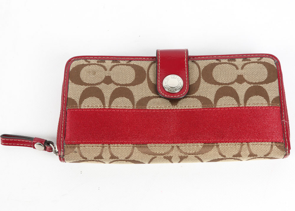 Coach Hampton Signature Carryall and Wallet