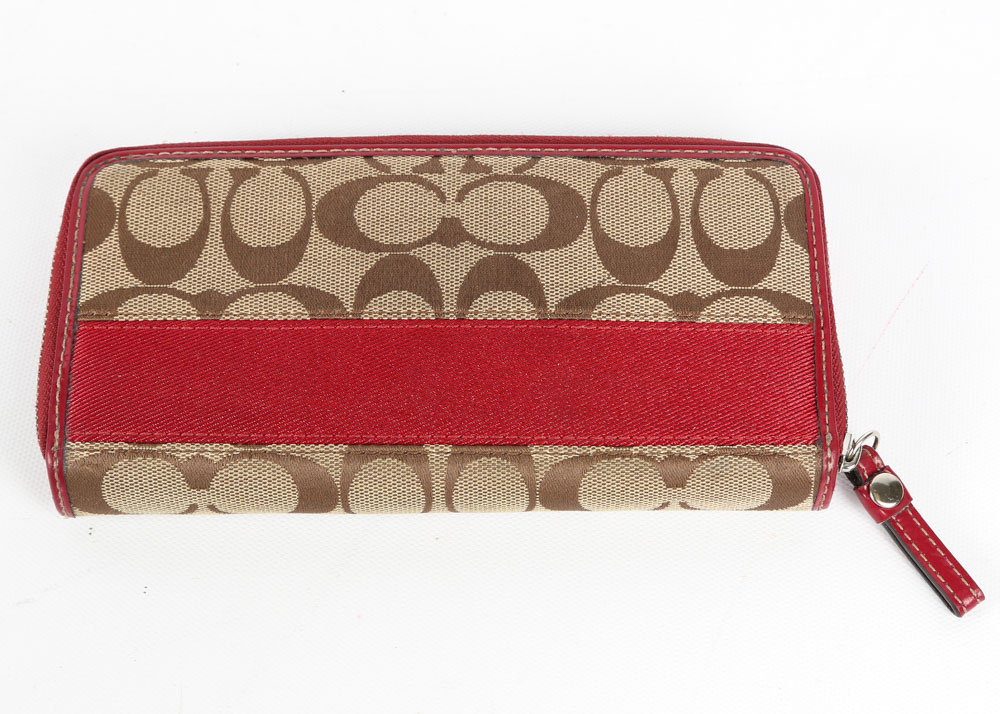 Coach Hampton Signature Carryall and Wallet