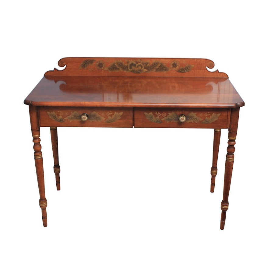 Hitchcock Stenciled Maple Writing Desk