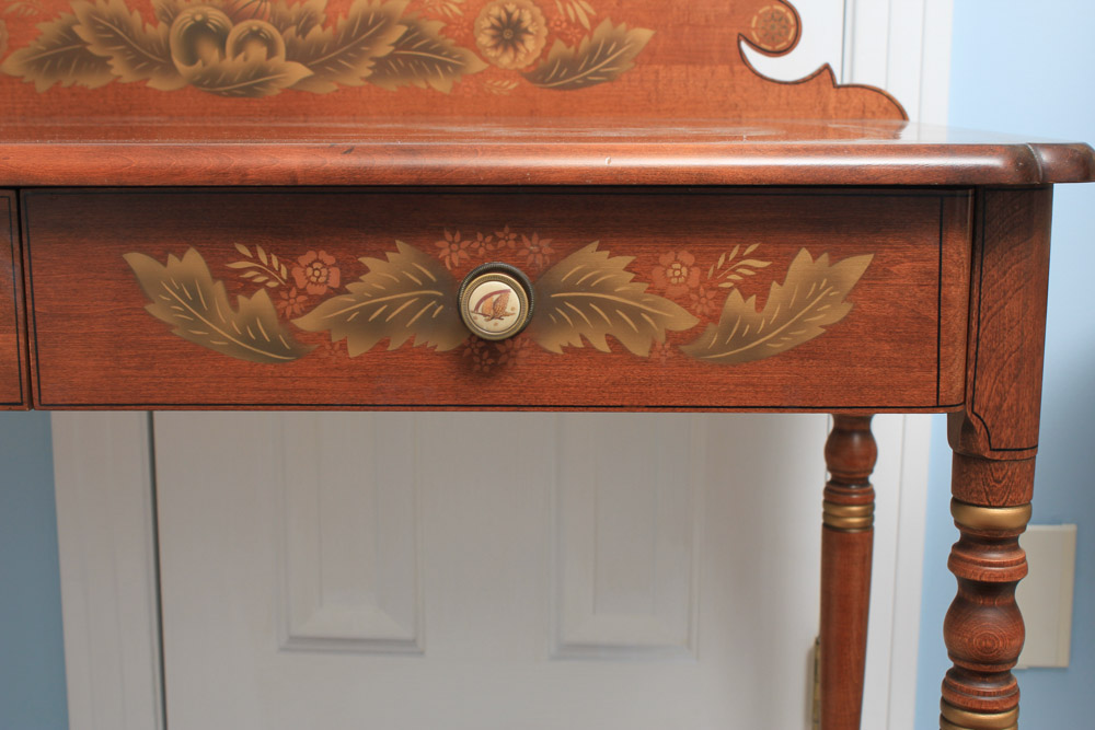 Hitchcock Stenciled Maple Writing Desk