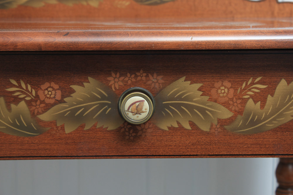 Hitchcock Stenciled Maple Writing Desk