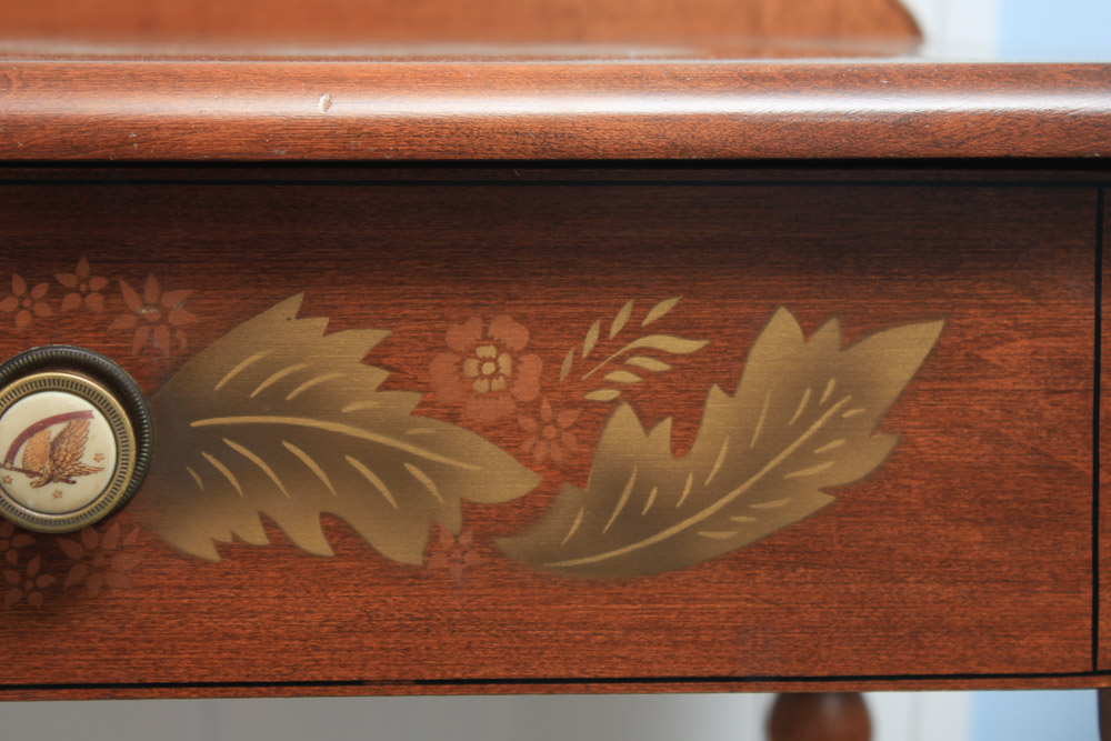 Hitchcock Stenciled Maple Writing Desk