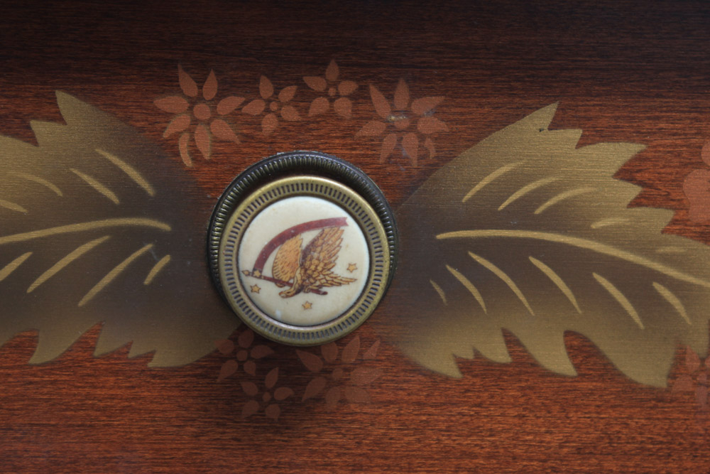 Hitchcock Stenciled Maple Writing Desk