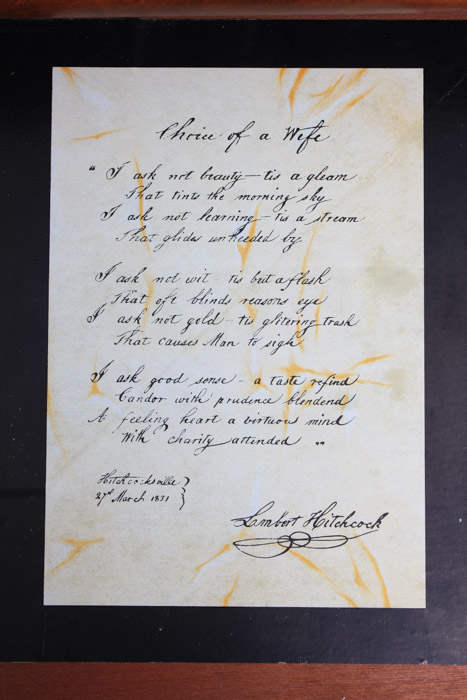 Hitchcock Stenciled Maple Writing Desk