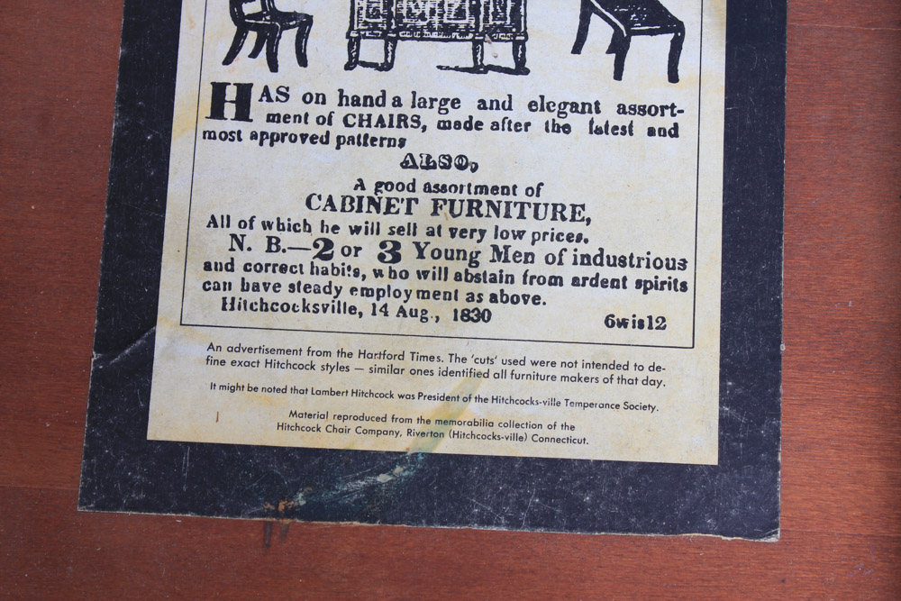 Hitchcock Stenciled Maple Writing Desk