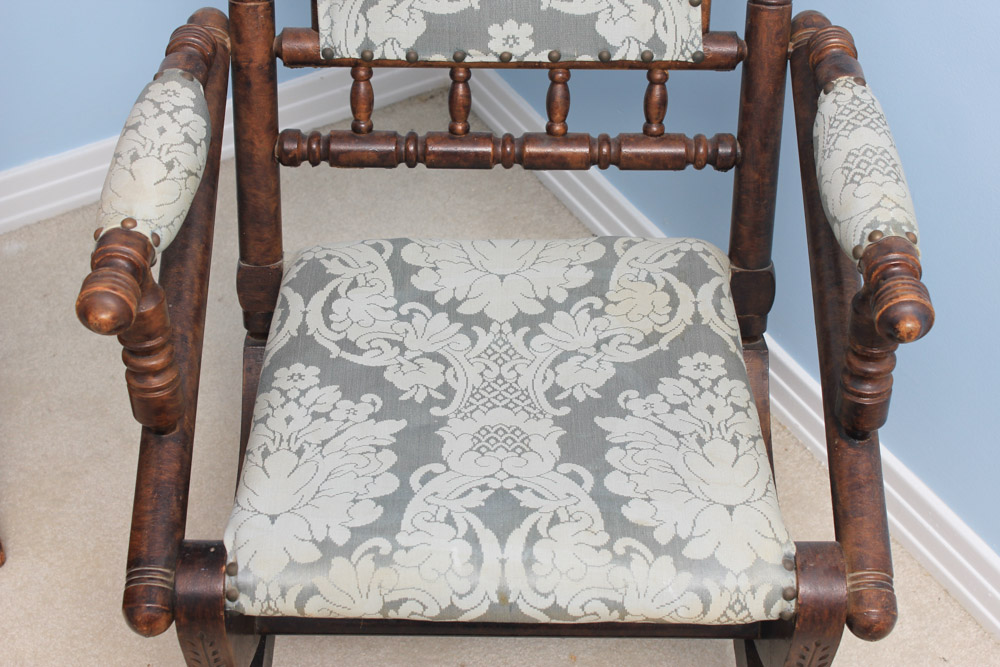 Late Victorian Platform Rocking Chair