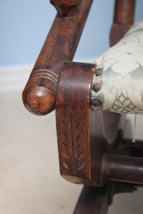 Late Victorian Platform Rocking Chair