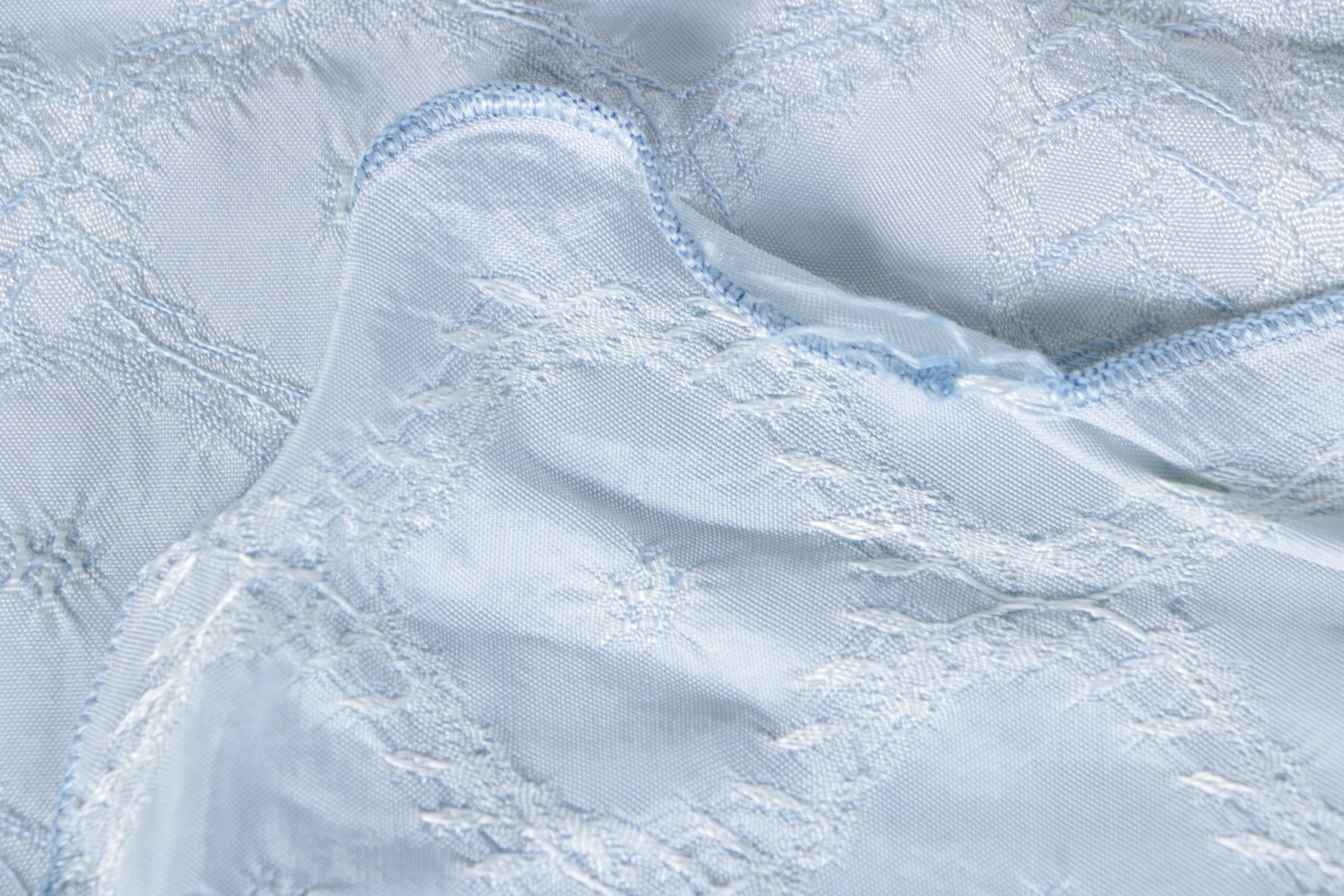 Vintage Blue Floral Tablecloth