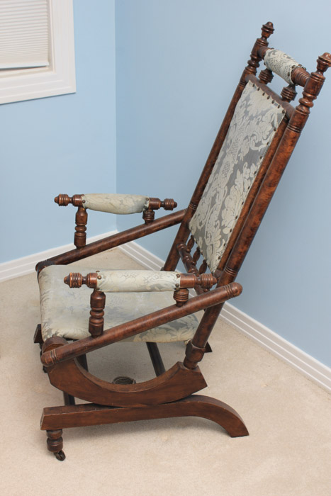 Late Victorian Platform Rocking Chair
