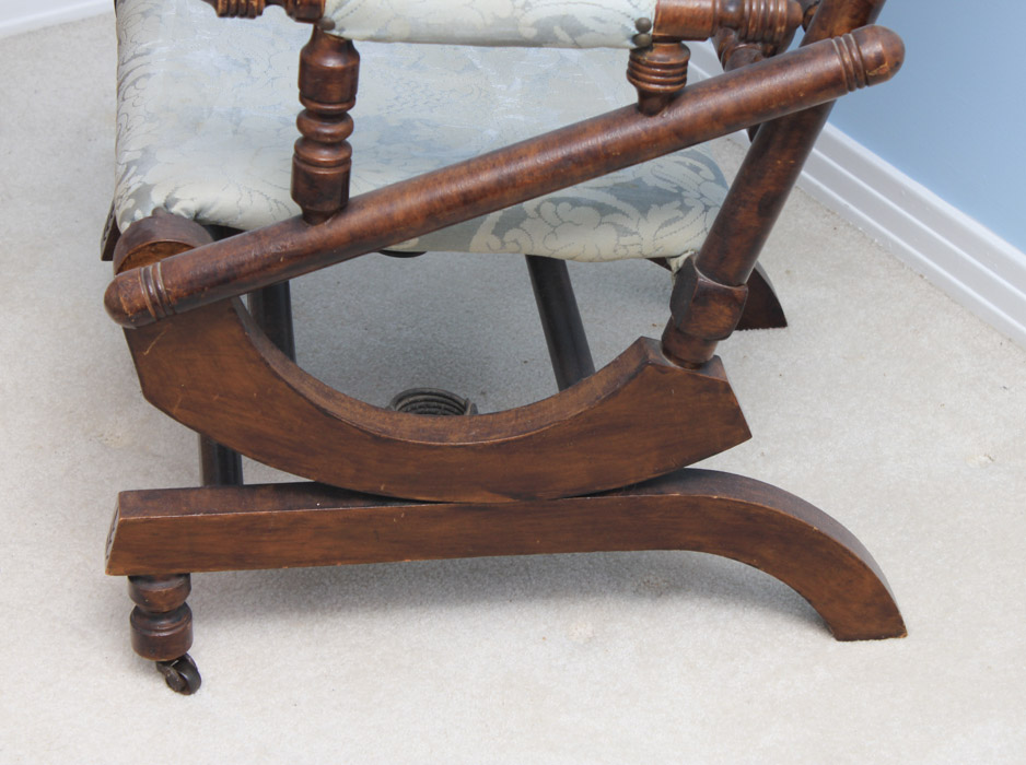 Late Victorian Platform Rocking Chair