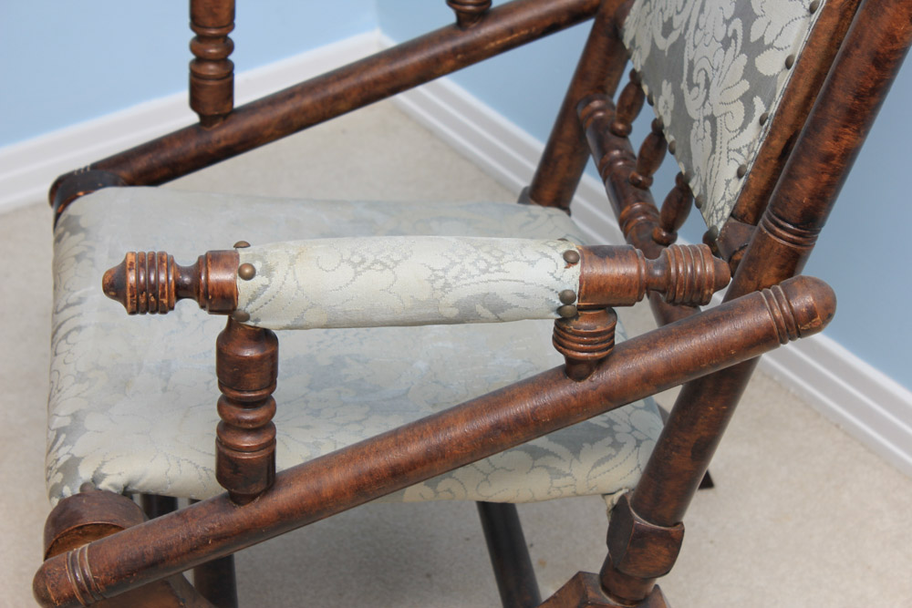 Late Victorian Platform Rocking Chair