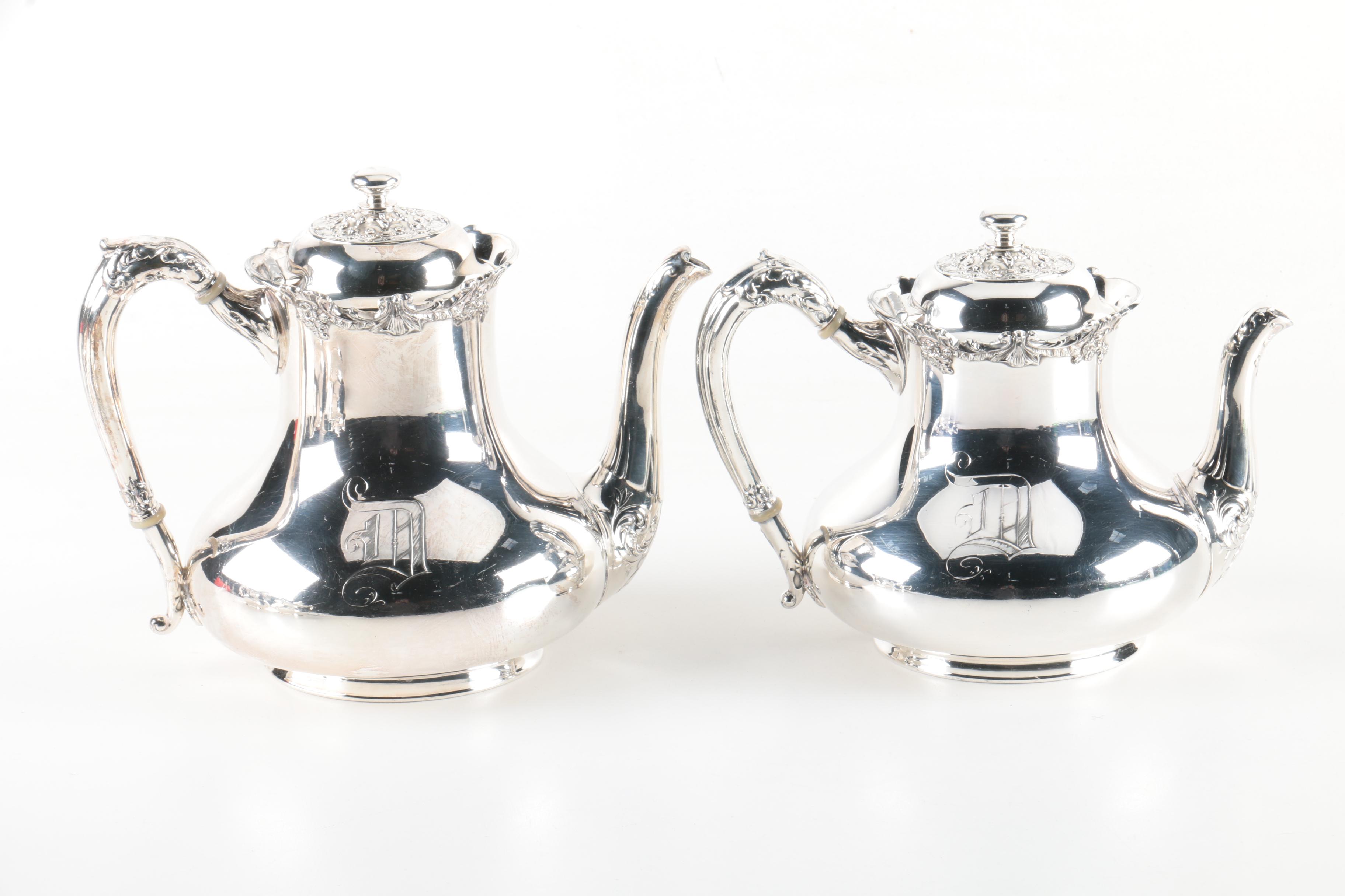 Reed & Barton Silverplate Tea and Coffee Set