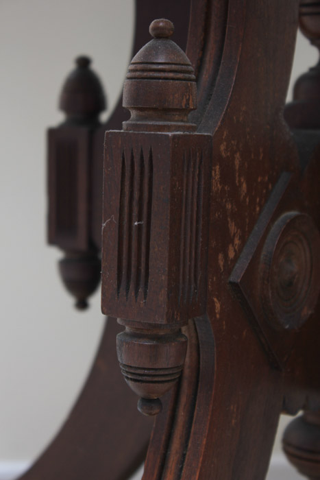 Victorian Walnut and Marble Top Table