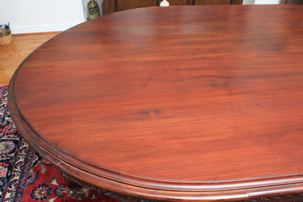 Victorian Style Double Pedestal Dining Table
