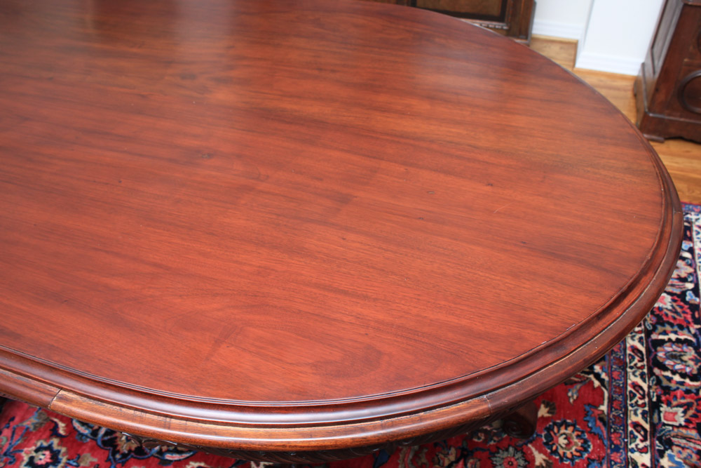 Victorian Style Double Pedestal Dining Table