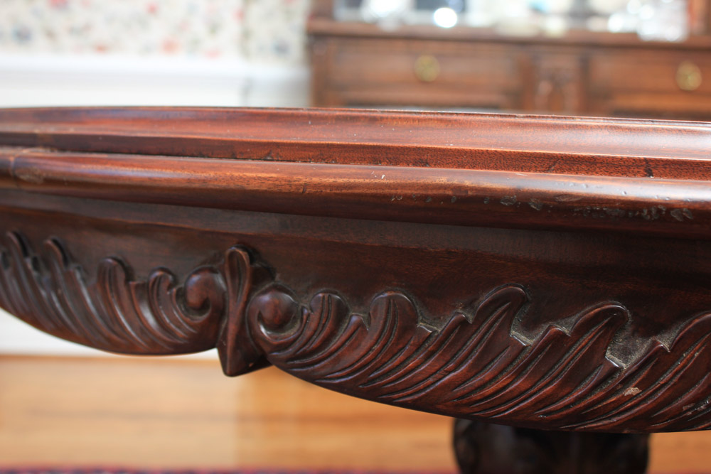 Victorian Style Double Pedestal Dining Table